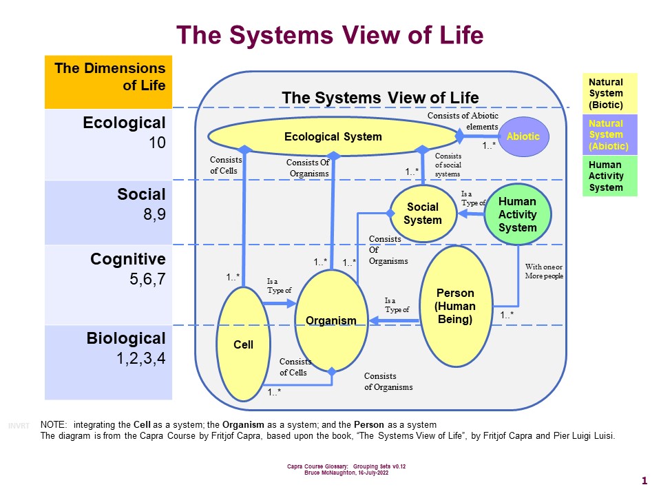 The Systems View of Life, Fritjof Capra, Key Capra Course Topics and Systems